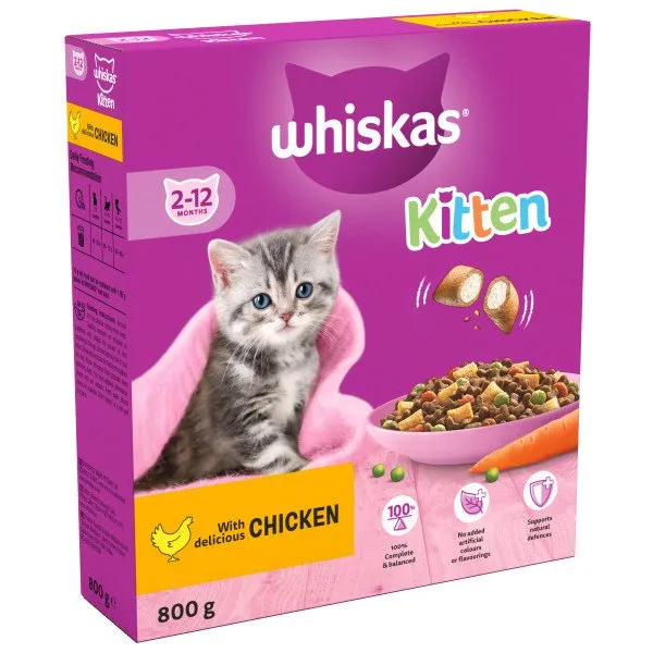 Whiskas Dry Kitten Food with Chicken