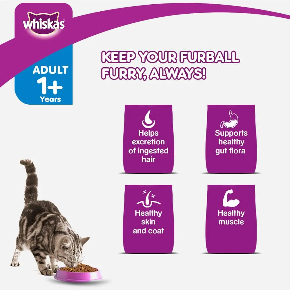 Whiskas Hairball Control Chicken & Tuna Adult (1  Years) Cat Dry Food