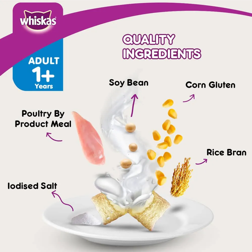Whiskas Hairball Control Chicken & Tuna Adult (1  Years) Cat Dry Food