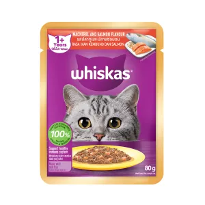 Whiskas Mackerel & Salmon Pouch Cat Food