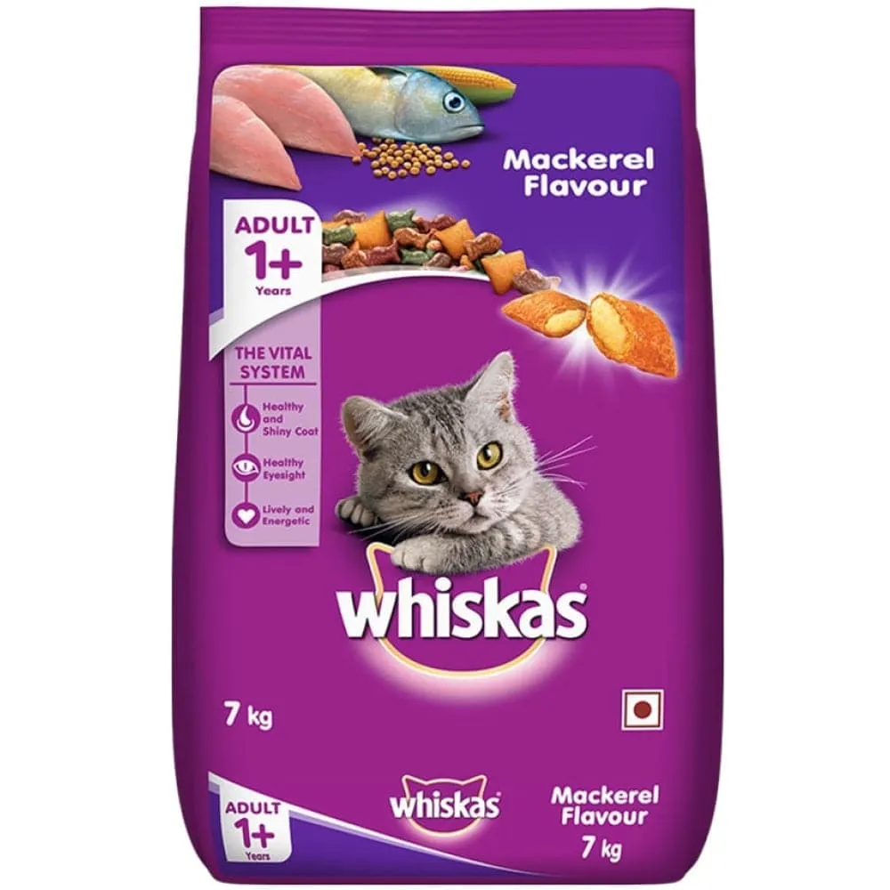 Whiskas Mackerel Flavour Adult Cat Dry Food (Limited Shelf Life)