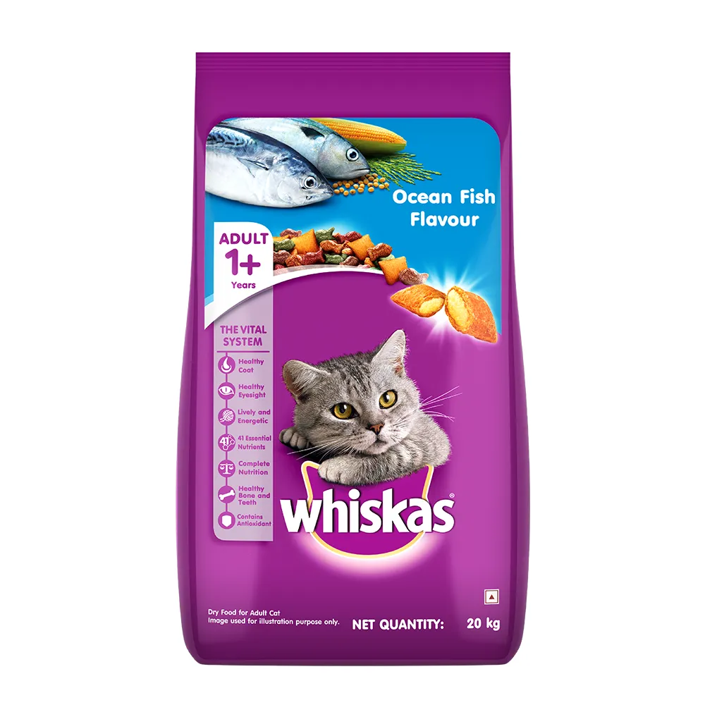 Whiskas Ocean Fish and Tuna in Jelly Meal Adult Cat Wet and Dry Food Combo