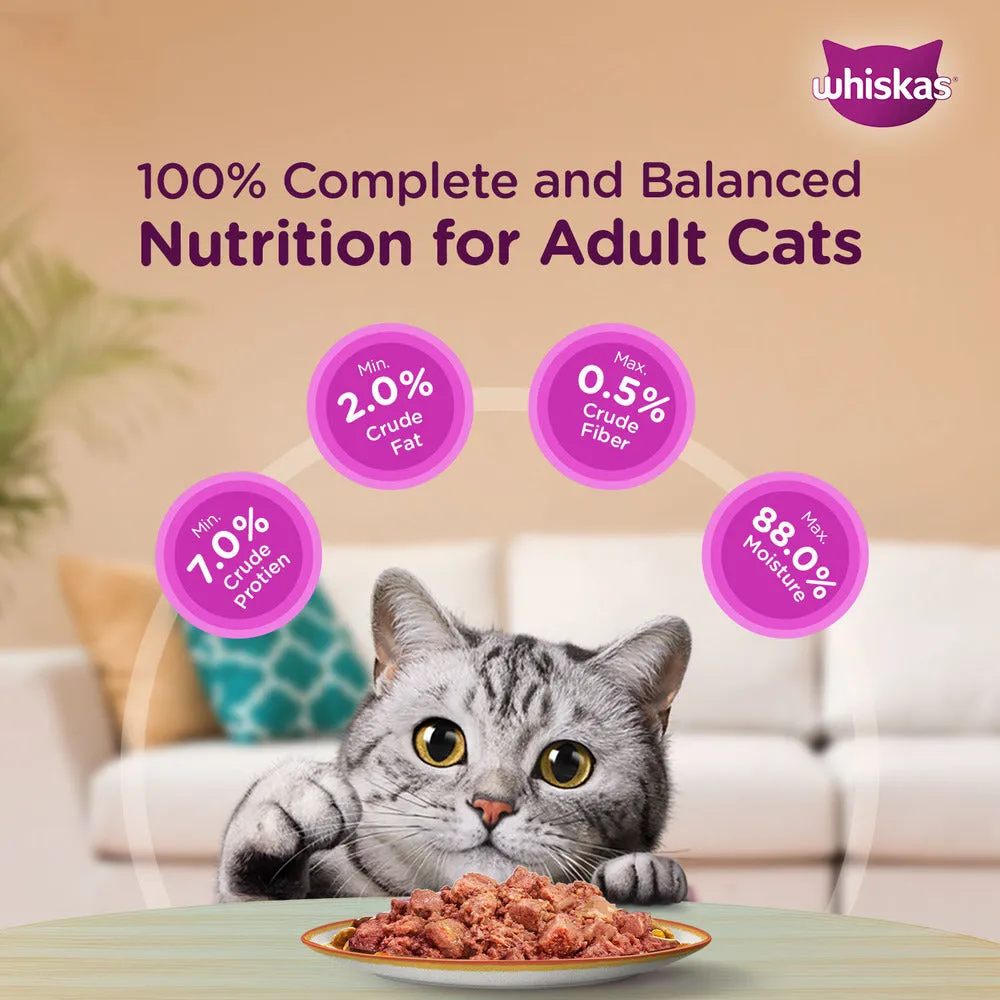 Whiskas Ocean Fish and Tuna in Jelly Meal Adult Cat Wet and Dry Food Combo
