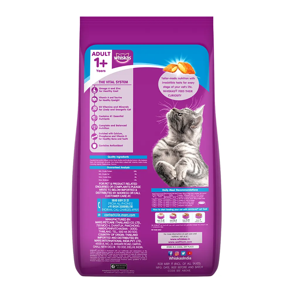 Whiskas Ocean Fish and Tuna in Jelly Meal Adult Cat Wet and Dry Food Combo