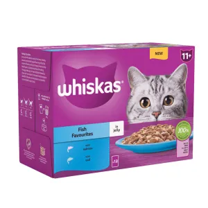 Whiskas Pouch 11  Fish Favourites In Jelly 12x85g