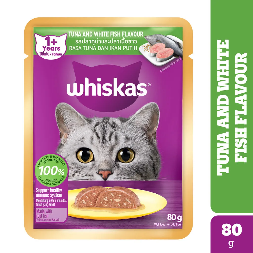 Whiskas Tuna & White Fish Adult (1  Years) Cat Wet Food