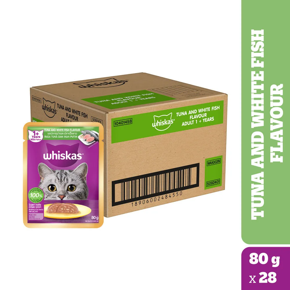 Whiskas Tuna & White Fish Adult (1  Years) Cat Wet Food