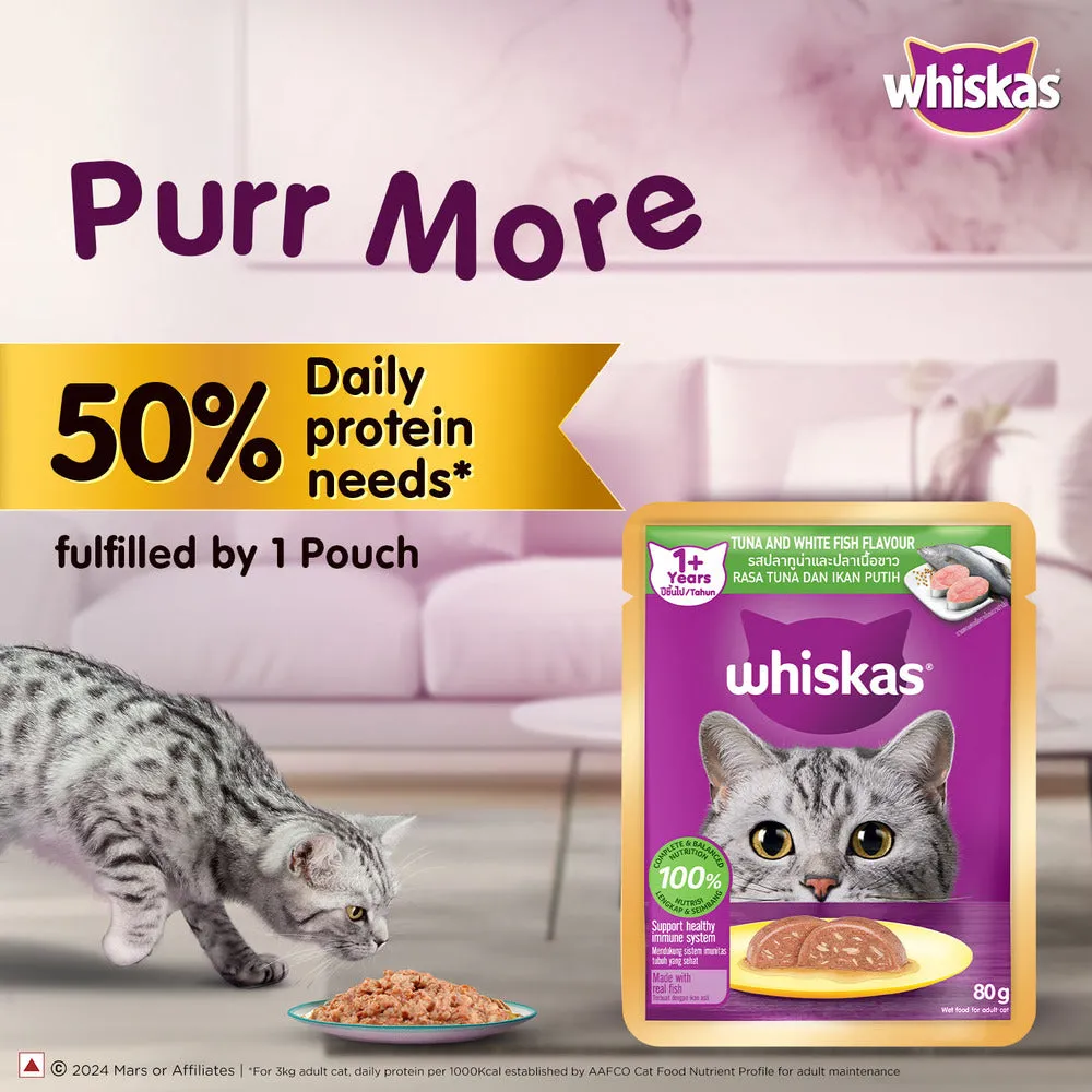 Whiskas Tuna & White Fish Adult (1  Years) Cat Wet Food