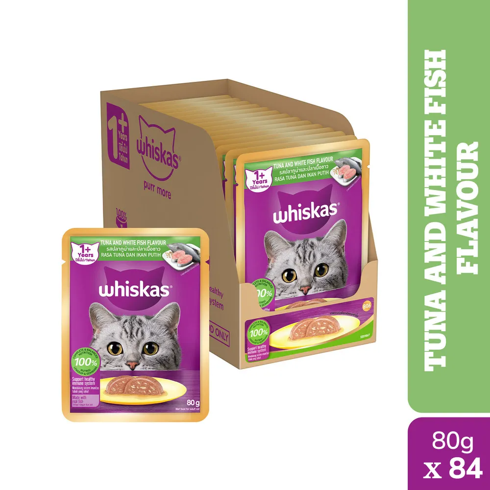 Whiskas Tuna & White Fish Adult (1  Years) Cat Wet Food