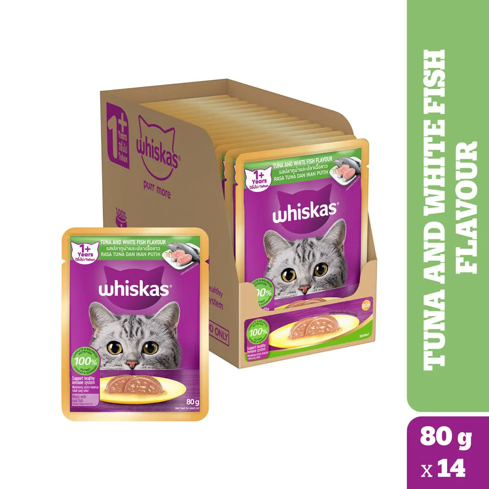Whiskas Tuna & White Fish Adult (1  Years) Cat Wet Food