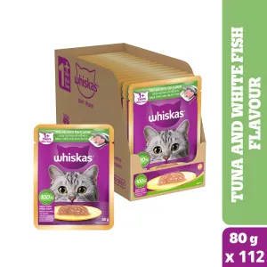 Whiskas Tuna & White Fish Adult (1  Years) Cat Wet Food