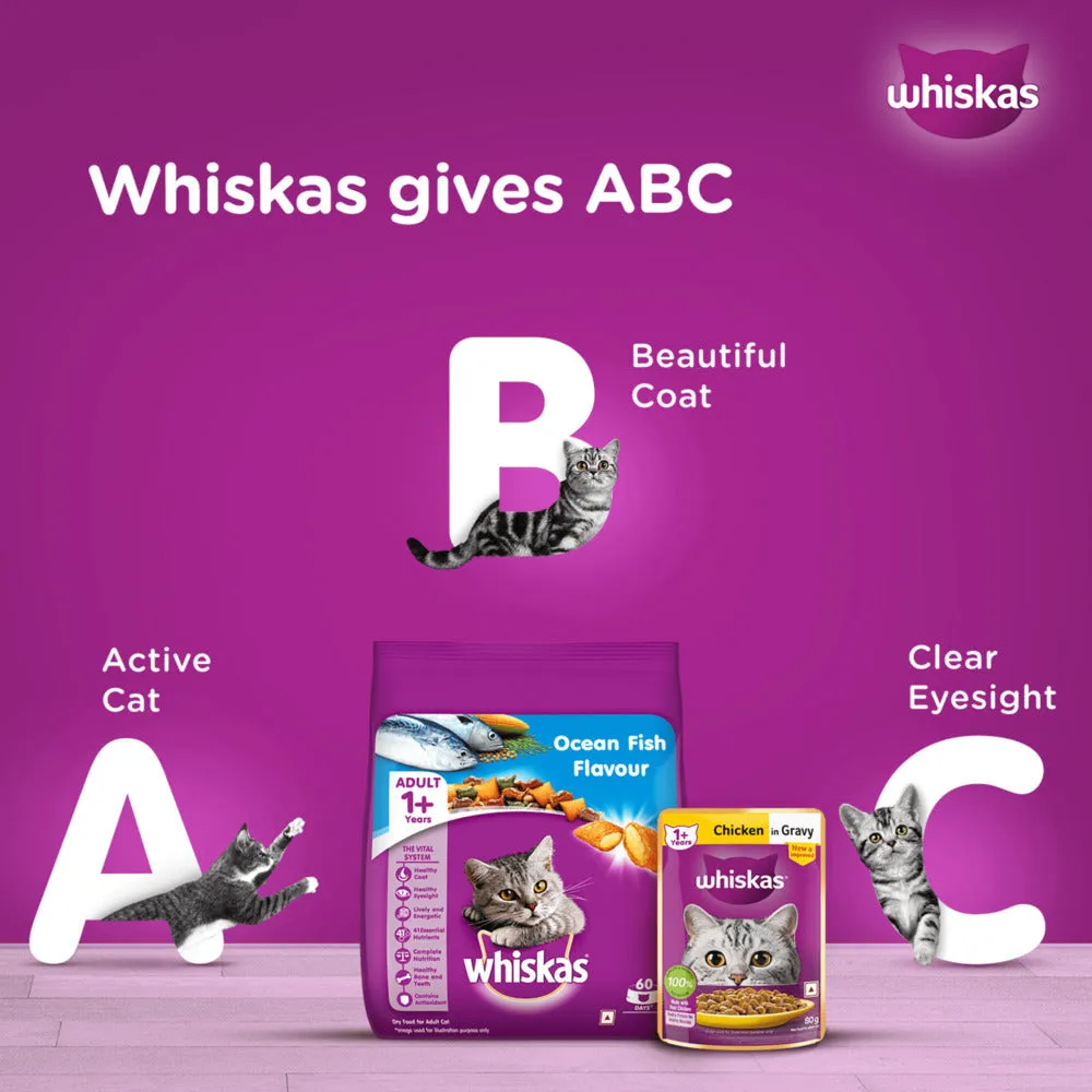 Whiskas Tuna in Jelly Meal and Chicken Gravy Adult Cat Wet Food Combo