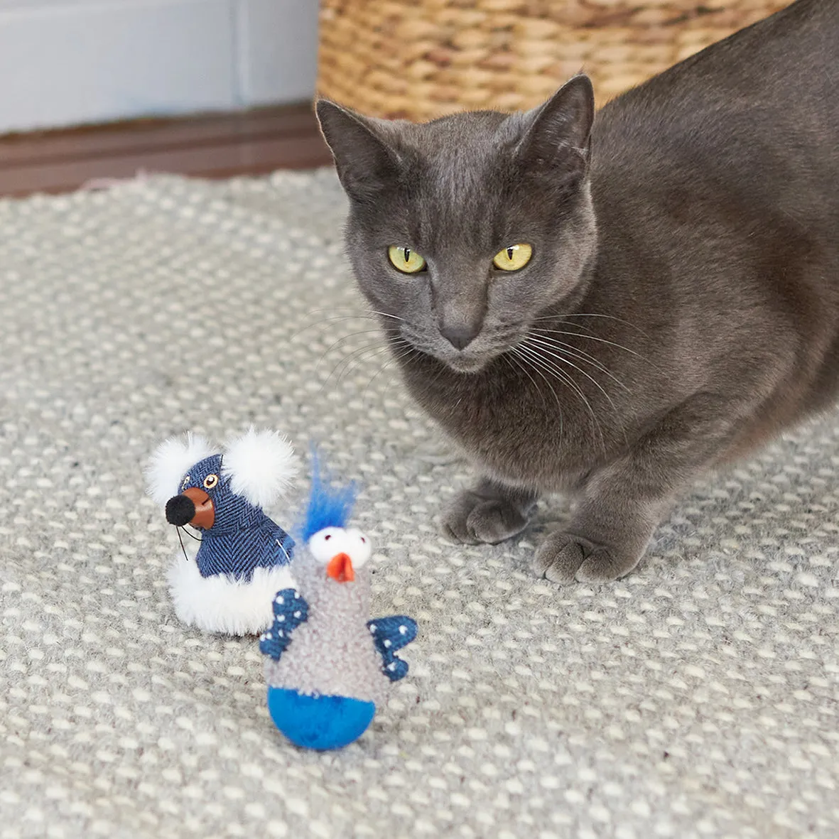 Wobble Duck cat toy
