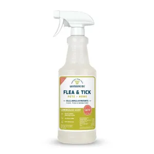 Wondercide Lemongrass Flea & Tick Spray for Pets   Home