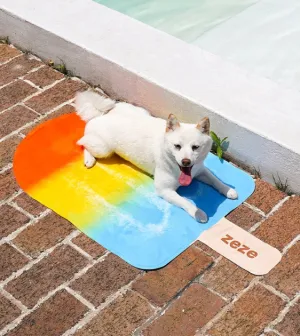 ZEZE Cooling Mat For Cats & Dogs (Rainbow Popsicle)