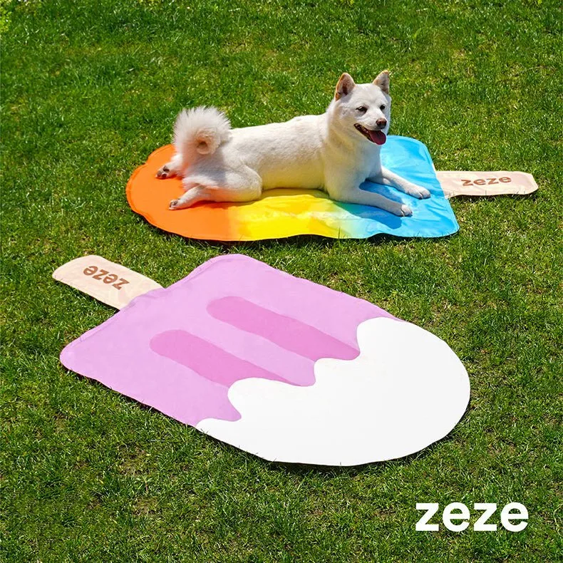 ZEZE Cooling Mat For Cats & Dogs (Rainbow Popsicle)