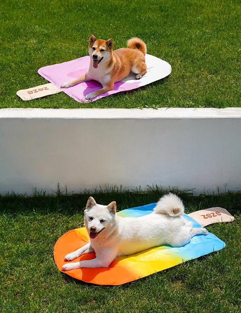 ZEZE Cooling Mat For Cats & Dogs (Rainbow Popsicle)