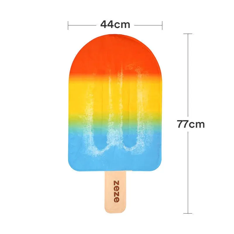 ZEZE Cooling Mat For Cats & Dogs (Rainbow Popsicle)